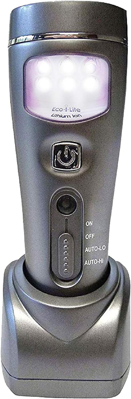 4-In-1 Eco-I-Lite - Use as Emergency Flashlights, Night Light, Power Failure Light & Work Light - Rechargeable Flashlight Great for Hurricane Supplies, Black Outs, Power Failure