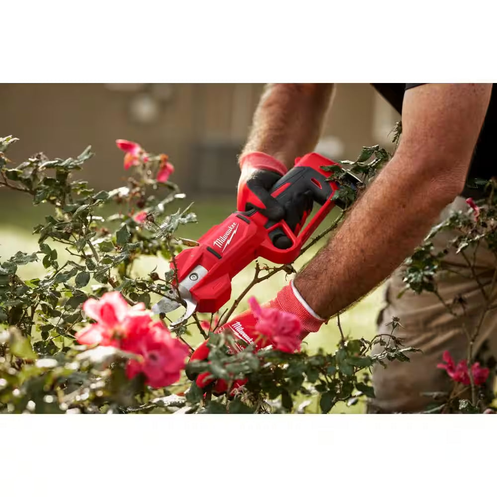 M12 12V Brushless Cordless Brushless Cordless Pruner Kit with Replacement Blades, 2.0 Ah Battery, and Charger