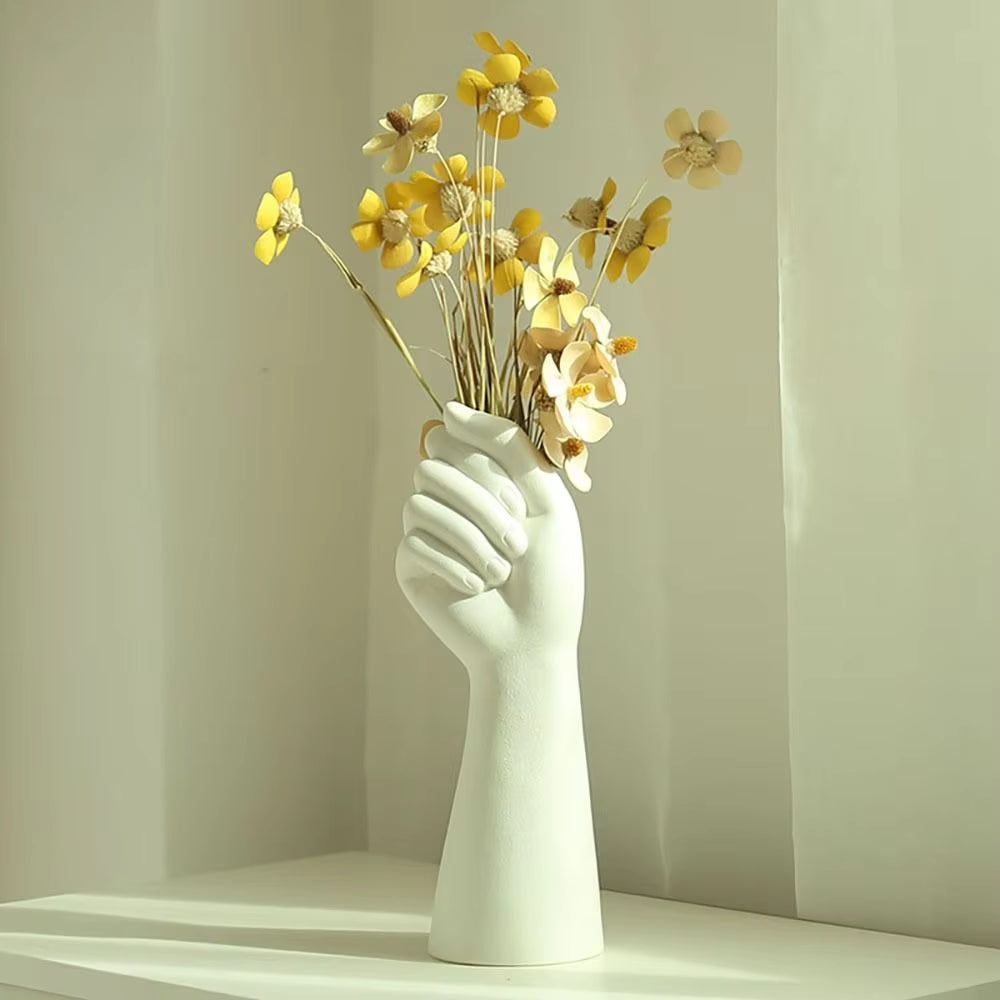 Human Body Flower Vase Delicate Vase Insertion Aesthetic Decorative Arm Body Ornament Home Decoration Resin Ceramic Vase Home