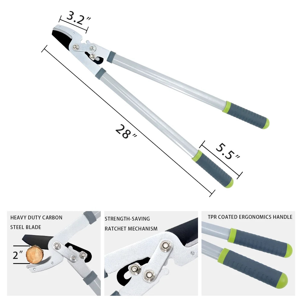 Loppers ,Hedge Clipper and Pruner, Garden Pruning Shears Set