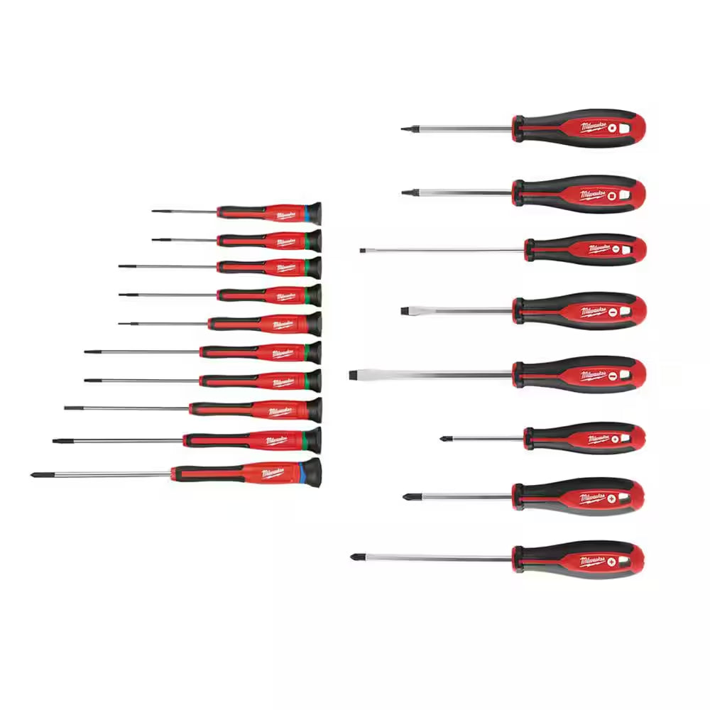 10-Piece Precision Screwdriver Set with 8-Piece Variety Screwdriver Set (18-Piece)
