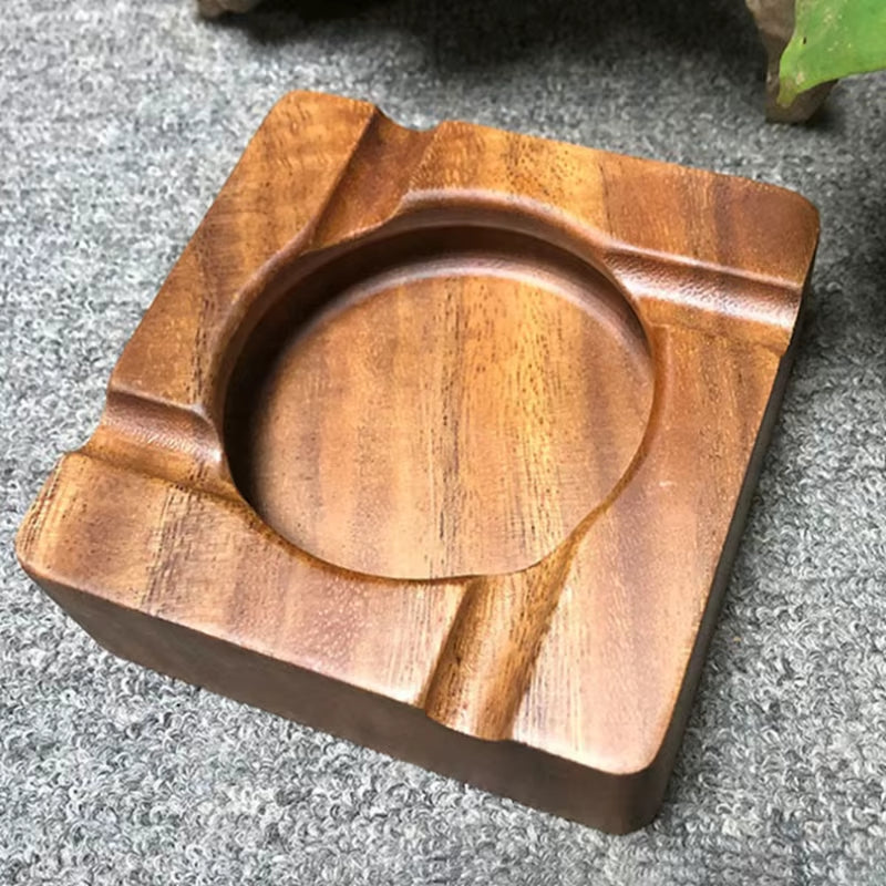 Walnut Cigar Ashtray Home Ashtray Smoking Accessories Home Gadgets