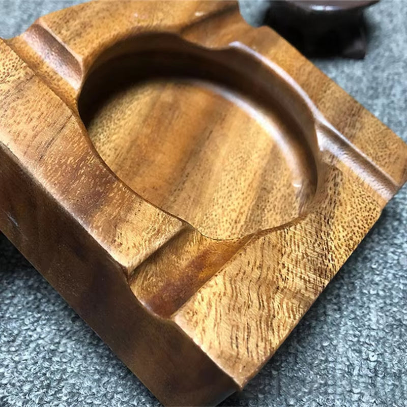 Walnut Cigar Ashtray Home Ashtray Smoking Accessories Home Gadgets