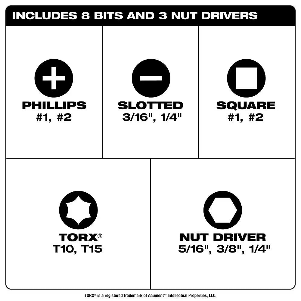 11-In-1 Multi-Bit Screwdriver and 6-In-1 Stubby Multi-Bit Screwdriver Set (2-Piece)