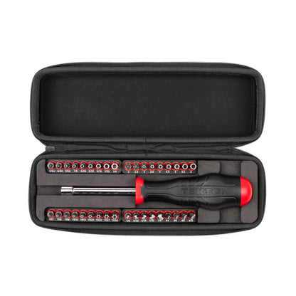 1/4 In. Combination Security Bit Screwdriver and Bit Set with Case, 37-Piece