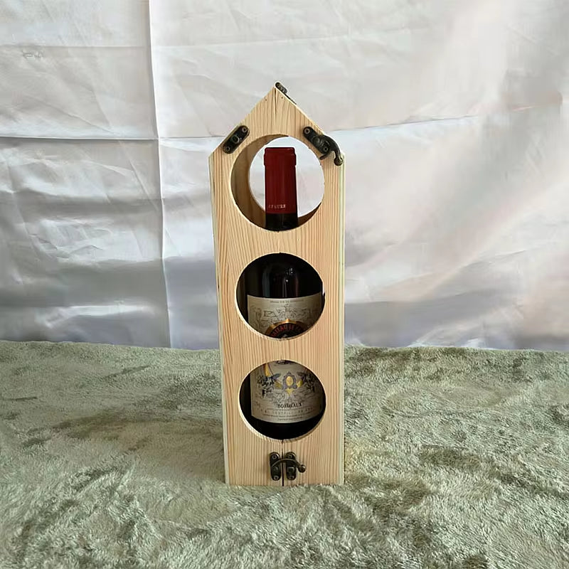 High Quality Wooden Wine Bottle Rack Creative and Practical Red Wine Rack Living Room Decoration Cabinet Red Wine Storage Rack