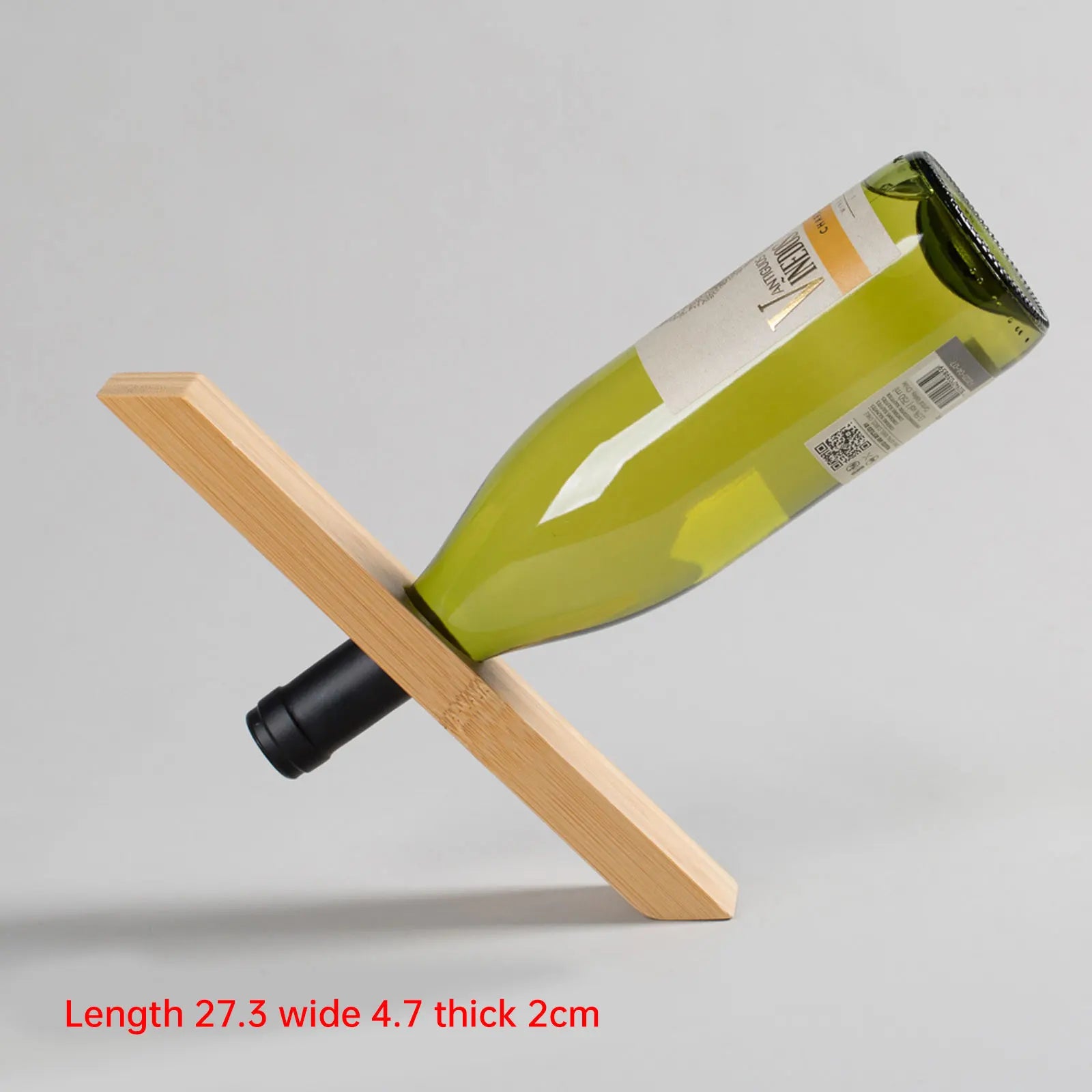 Wooden Balance Red Wine Rack Bamboo Wine Decoration Village Club Display Stand Decoration Creative Wine Bottle Rack