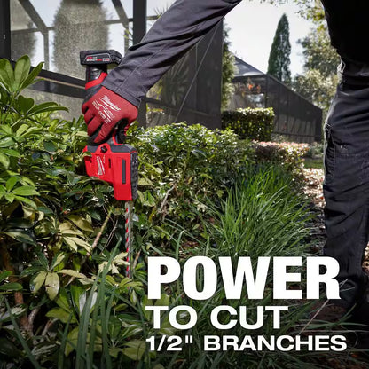 M12 FUEL 8 In. 12V Lithium-Ion Brushless Cordless Hedge Trimmer Kit with 4.0 Ah Battery and Charger