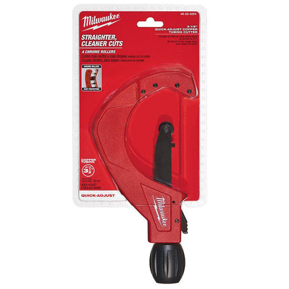 3-1/2 In. Quick Adjust Copper Tubing Cutter with Replacement Cutter Wheels