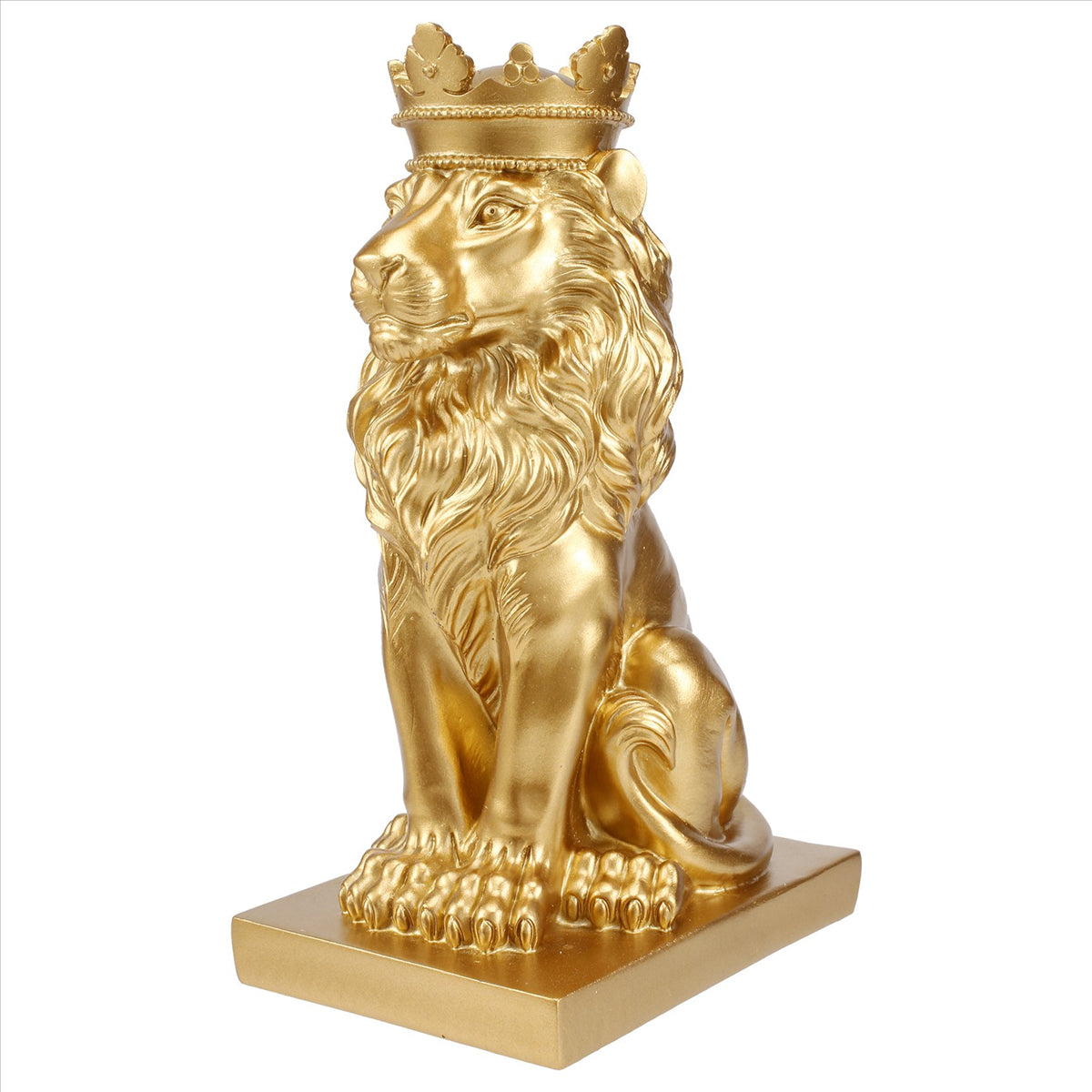 Crowend Lion Statue