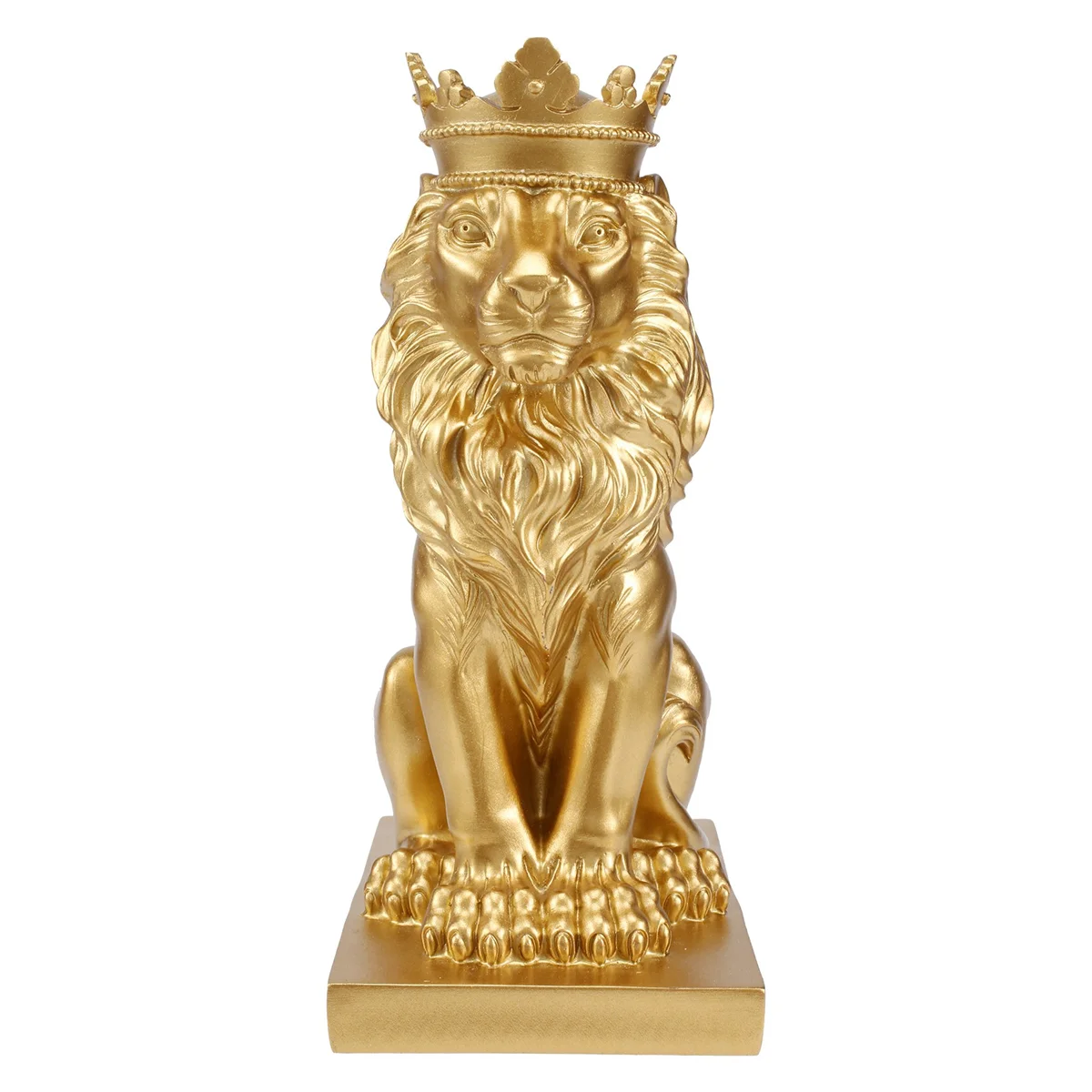 Crowend Lion Statue