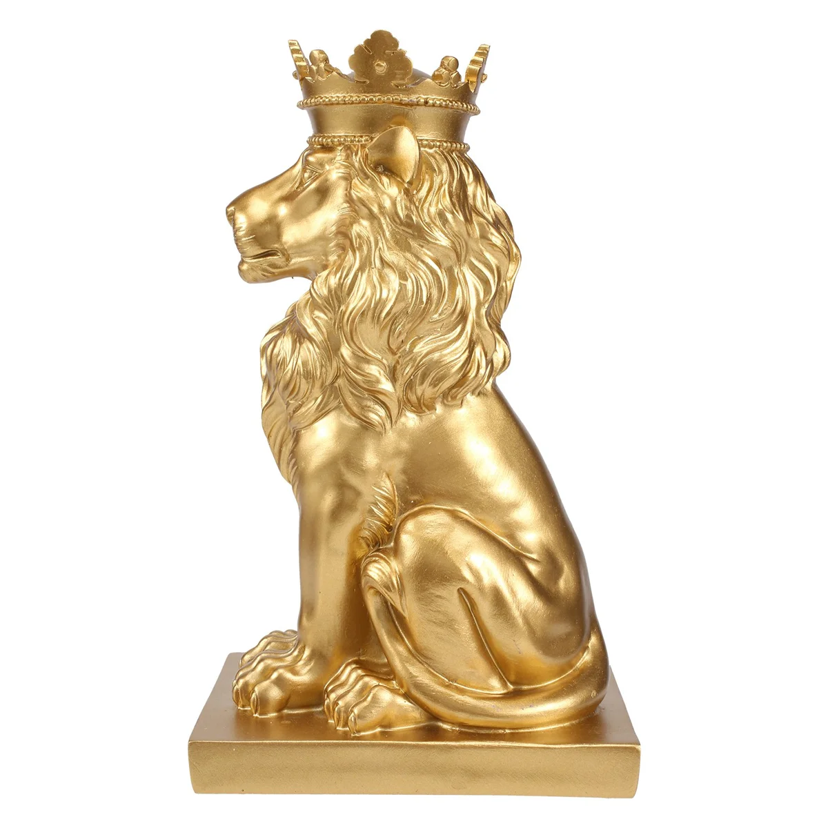 Crowend Lion Statue