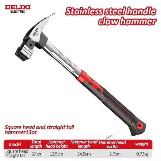 Claw Hammer Woodworking Hammer Nail up Tool Multi-Functional High Carbon Steel Hammer
