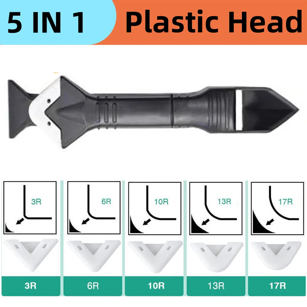 5 in 1 Silicone Scraper and Caulking Finisher Tool set