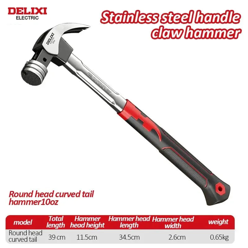 Claw Hammer Woodworking Hammer Nail up Tool Multi-Functional High Carbon Steel Hammer