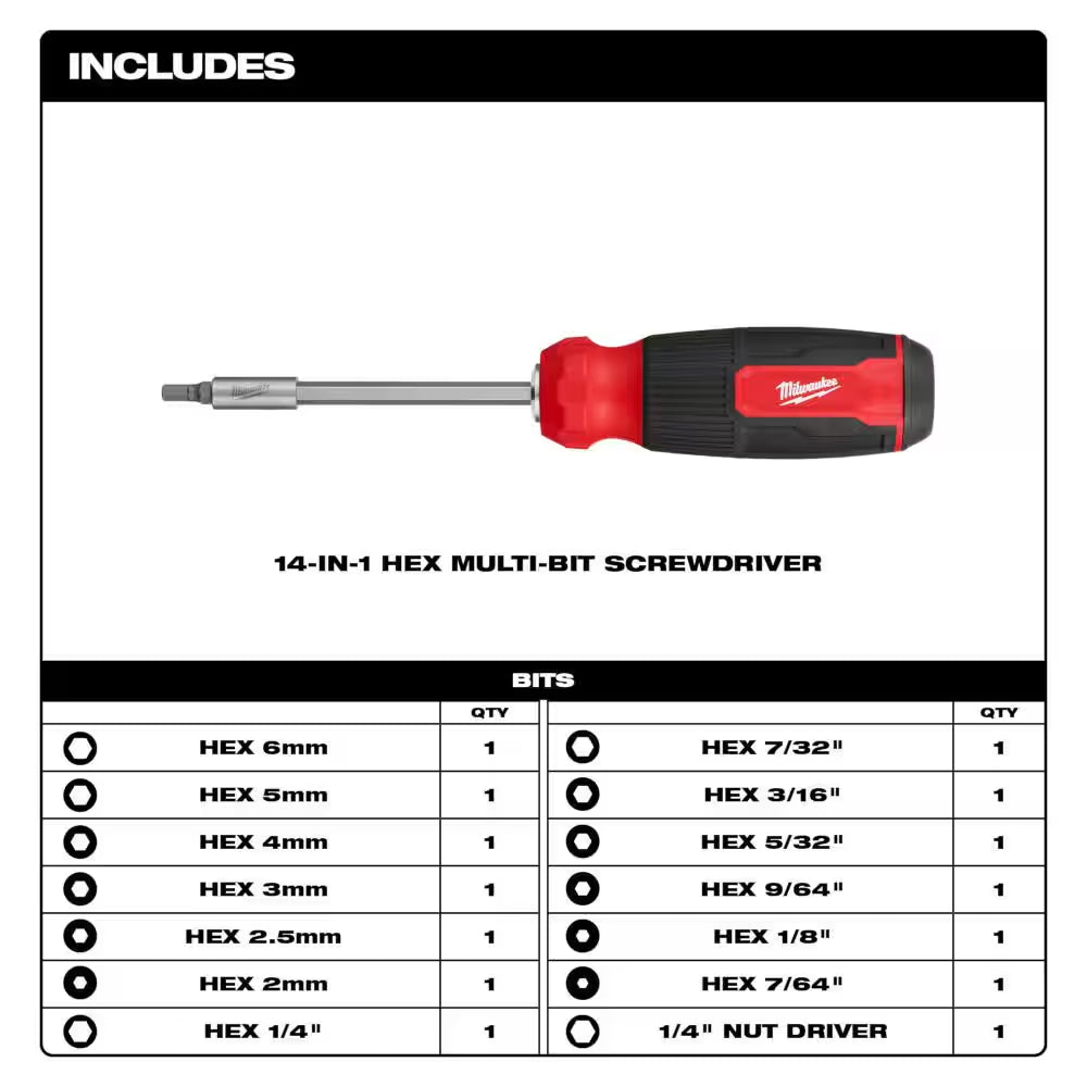 14-In-1 Torx Multi-Bit Screwdriver with 14-In-1 Hex Multi-Bit Screwdriver and Precision Screwdriver Set (12-Piece)