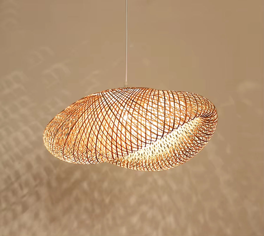 Modern Japan Pendant Lights Bamboo Lamp Restaurant Hotel Asia Pendant Lamp for Living Room Hanging Kitchen Lamp Light Fixtures