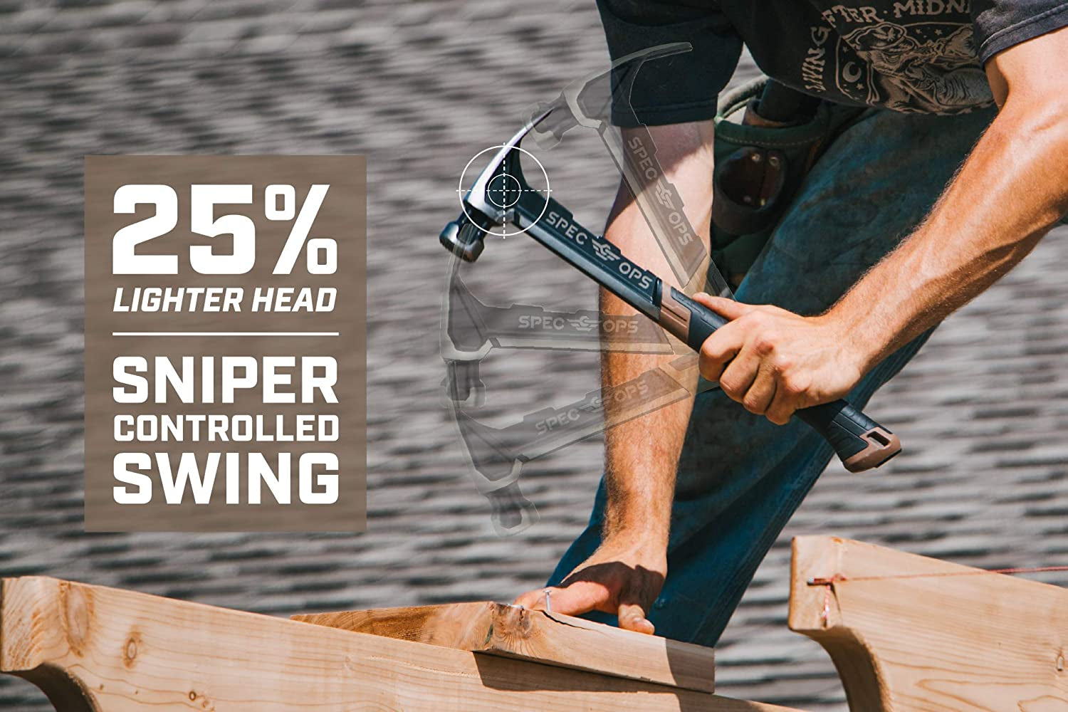 20 Oz Rip Claw Hammer, Shock-Absorbing Grip