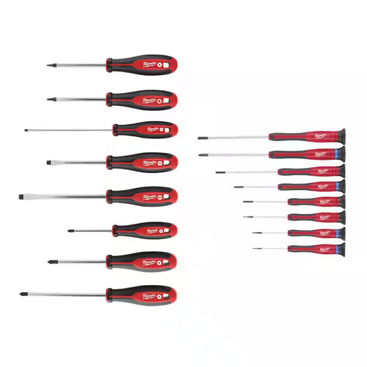 Screwdriver Set with Precision Screwdriver Set (16-Piece)