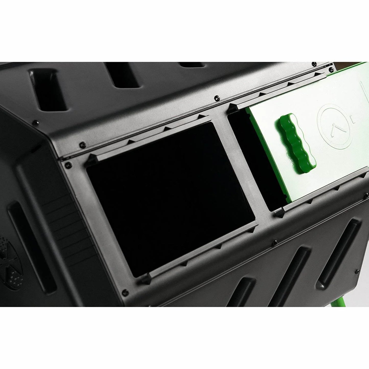 HOTFROG 37 Gallon Dual Chamber Tumbling Composter Bin