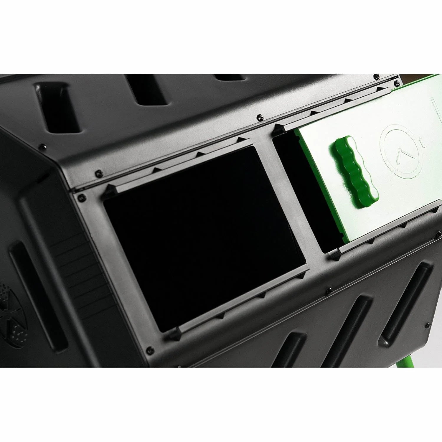 HOTFROG 37 Gallon Dual Chamber Tumbling Composter Bin