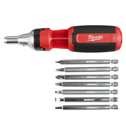 9-In-1 Square Drive Ratcheting Multi-Bit Screwdriver