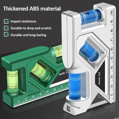 Mini Level Gauge High-Precision Horizontal Vertical Measure Metric Ruler Protractor Home Portable Magnetic Pocket Level Gauge