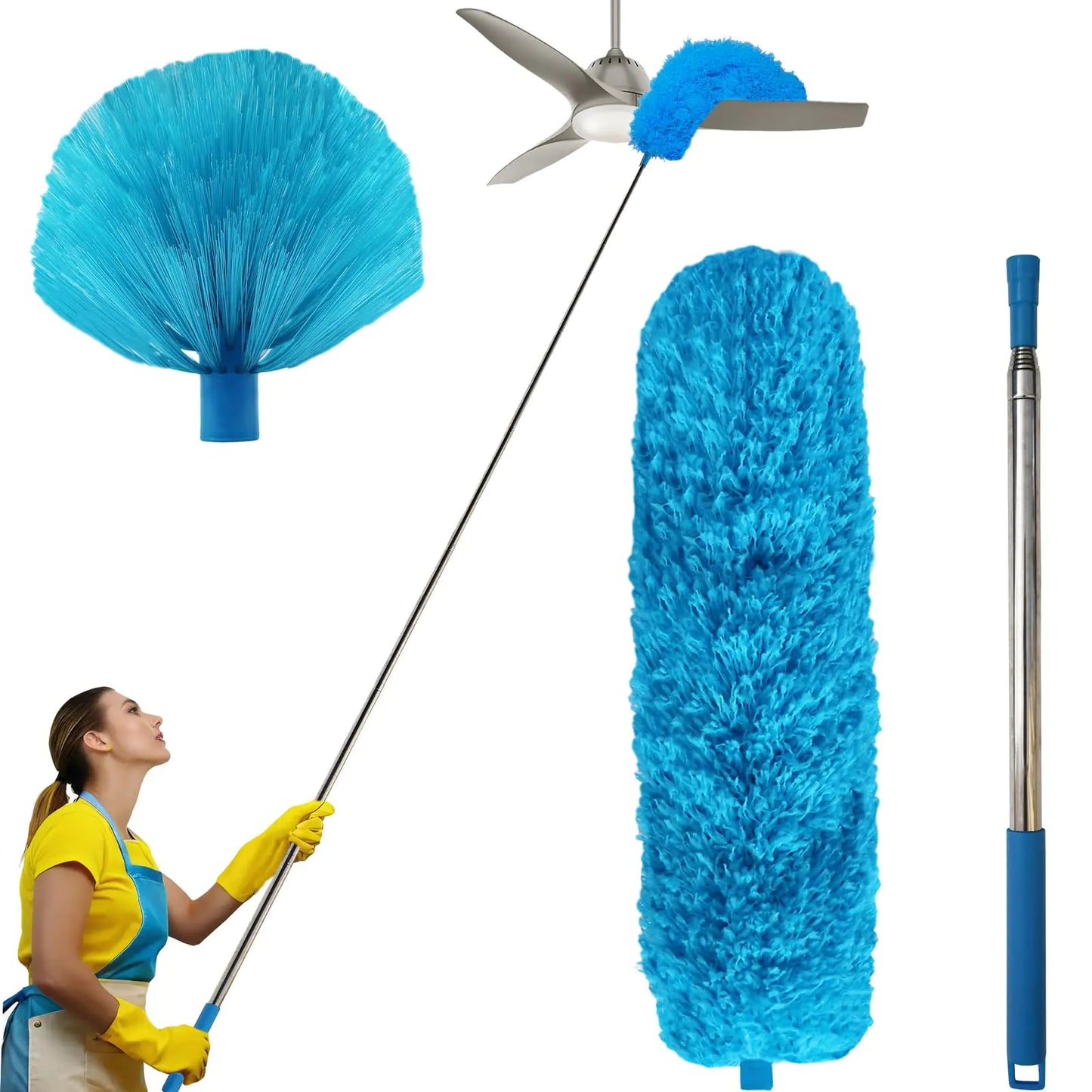 2 Pack Cobweb Duster with Extension Pole